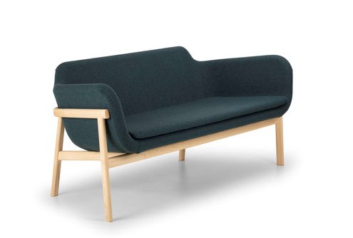 Minimalisticka sedacka skandinavsky dizajn v priestore Slight wood od True design
